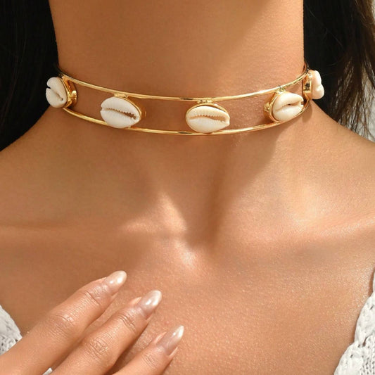 Shell Inlay Neckpiece