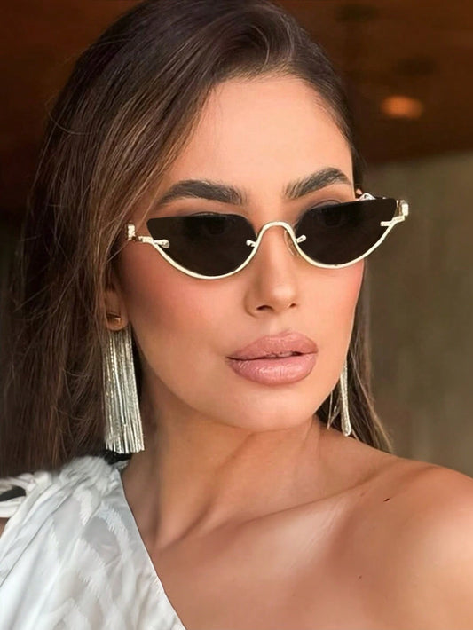 Semicircular sunglasses