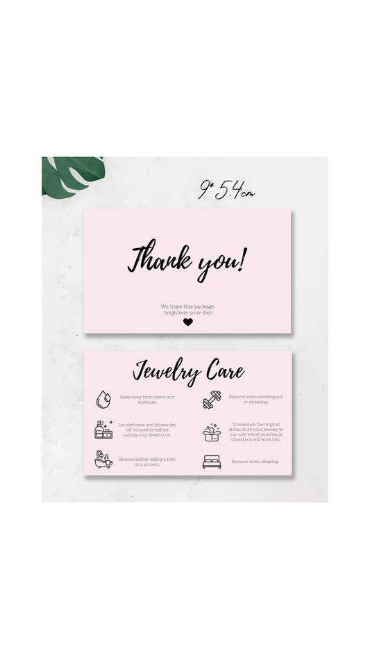 50pcs Jewellery Cards