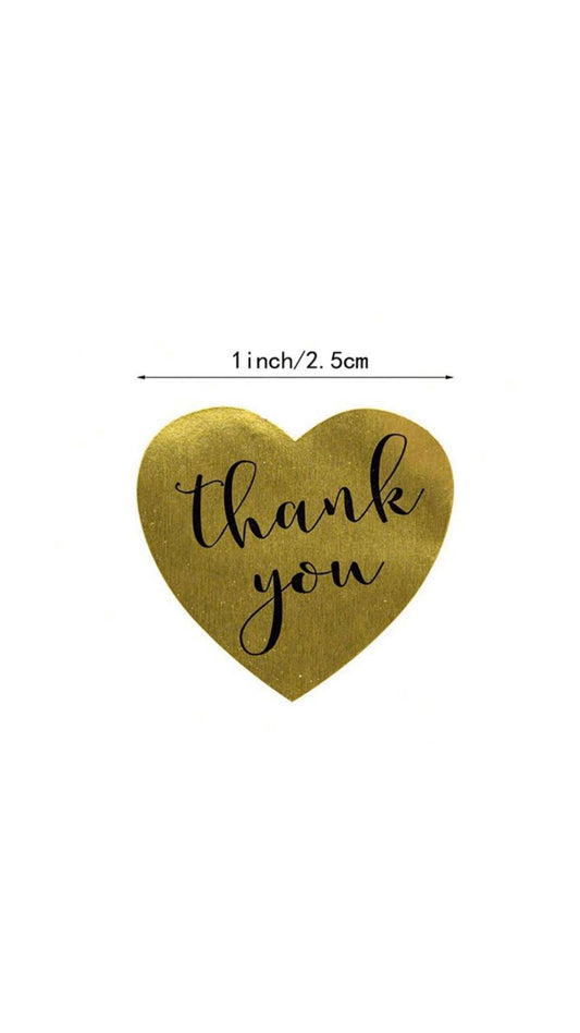 500PCS/Roll Gold Foil Adhesive Stickers