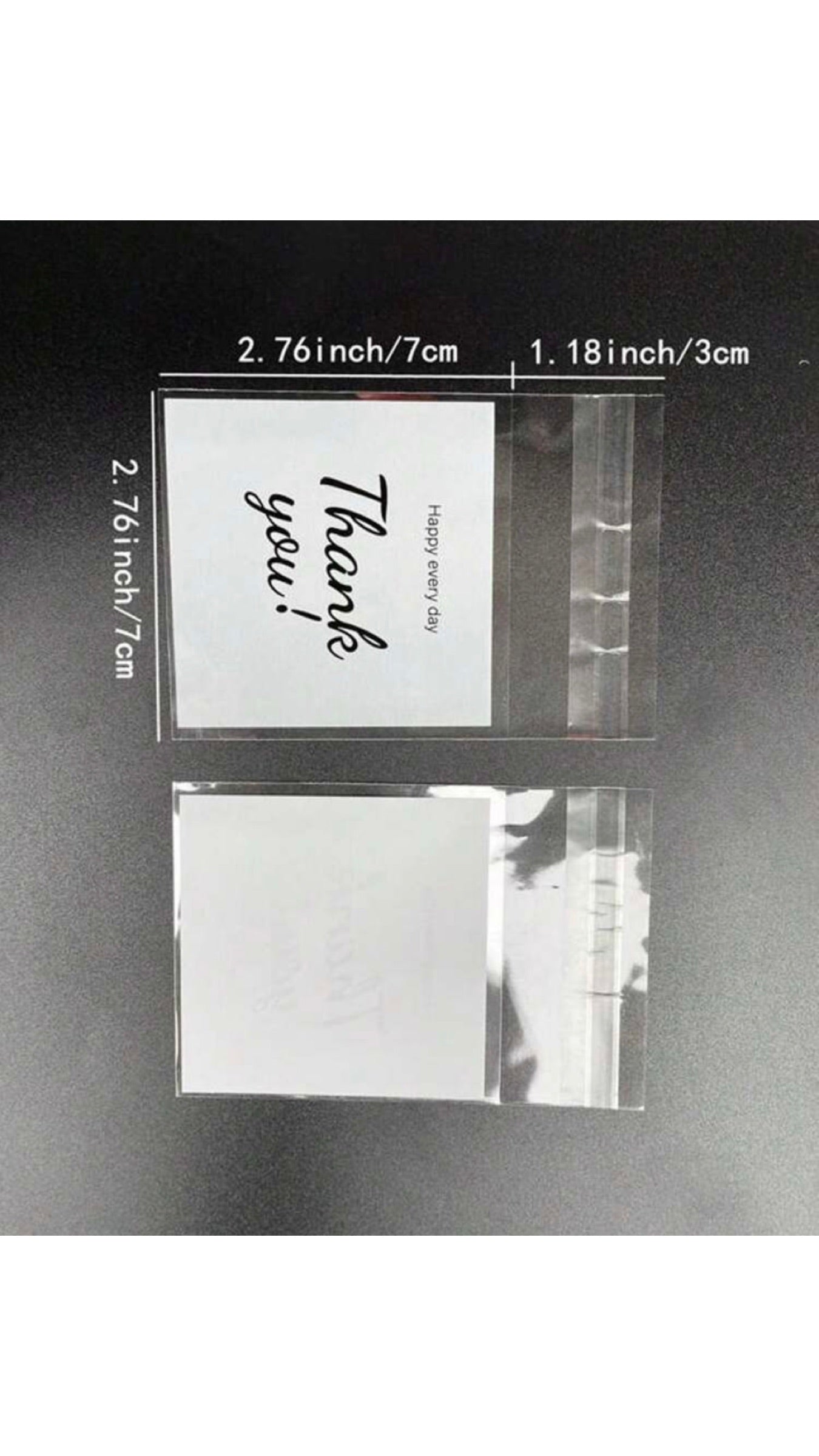 100Pcs Clear Bag