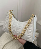 Solid Pattern Shoulder Bag