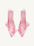 Pink Bow Heels