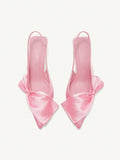 Pink Bow Heels