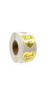 500PCS/Roll Gold Foil Adhesive Stickers