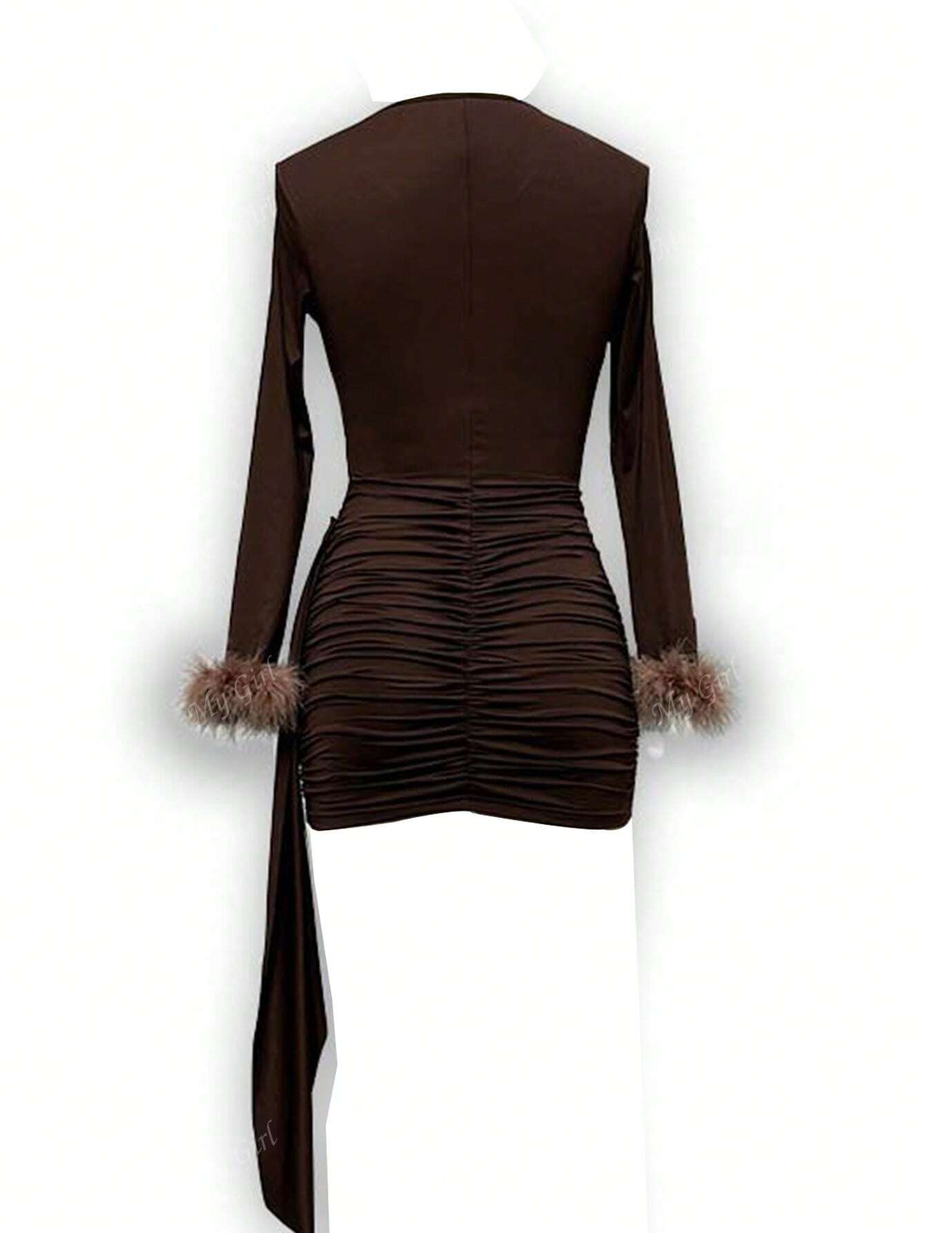 Periwinkles Drape Dress