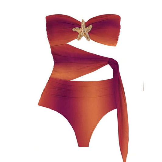 European Hollow out Bikini with Hollow pants