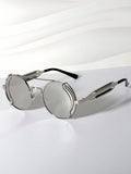 Unisex Silver Metallic sunglasses