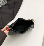 Solid Pattern Shoulder Bag