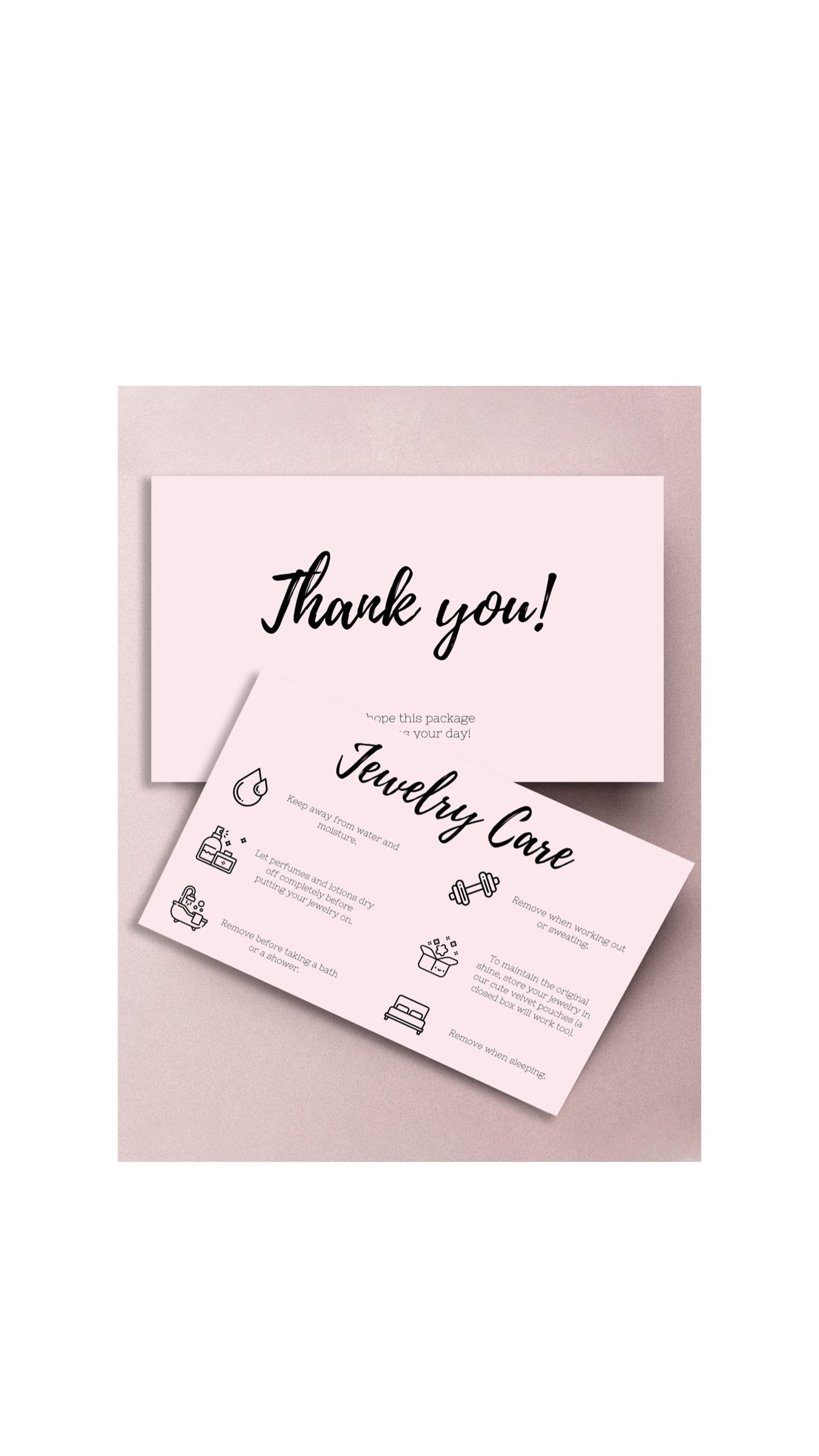 50pcs Jewellery Cards