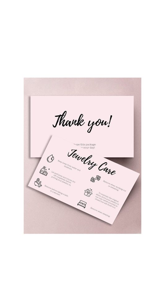 50pcs Jewellery Cards