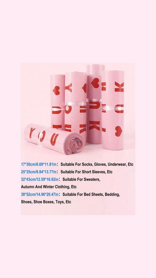 30Pcs Pink Seal Bags